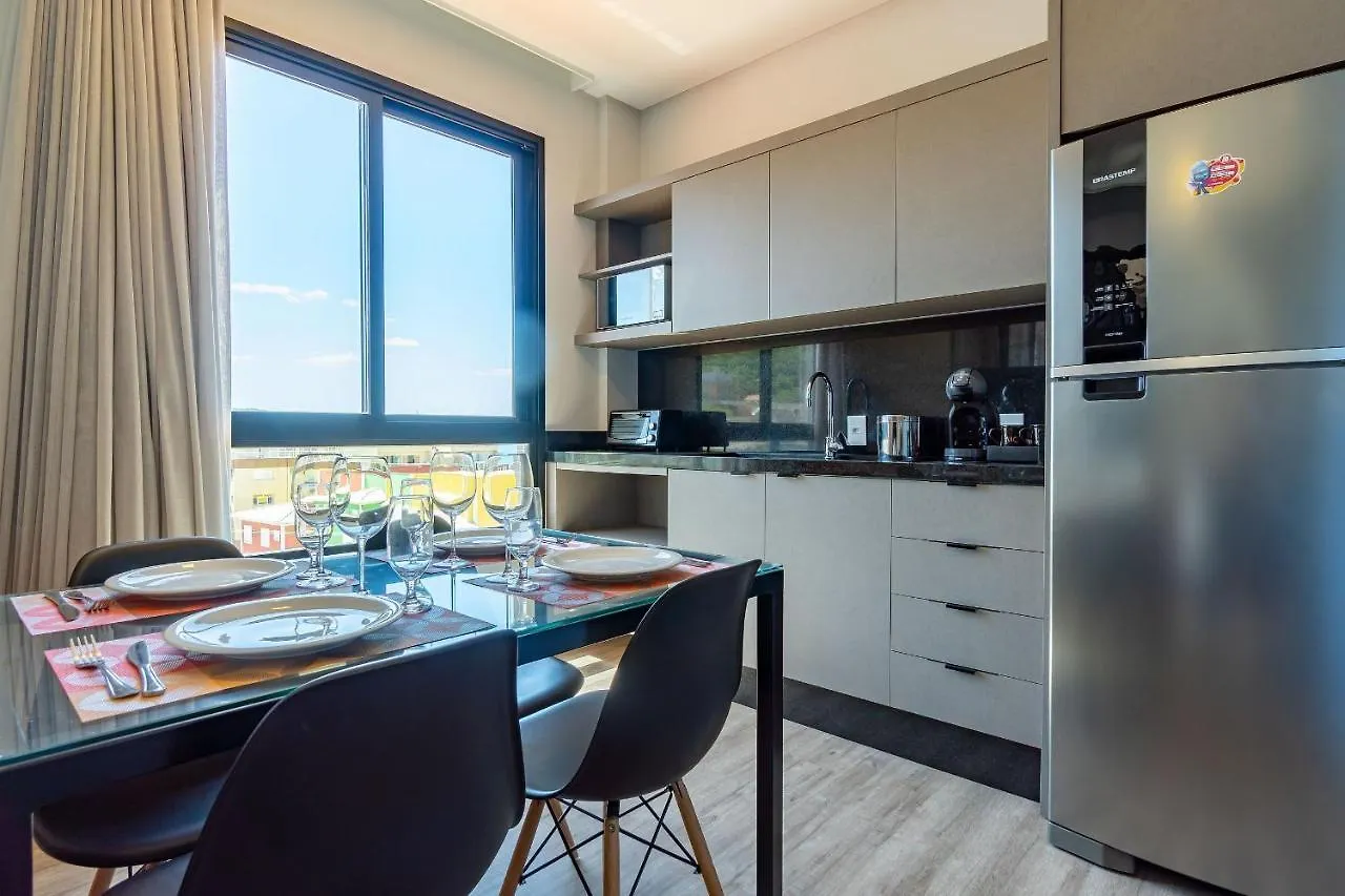 AION suítes 305 - Compacto e luxuoso loft duplex - Rooftop com piscina e academia - À poucos passos da praia Bombinhas 0*,